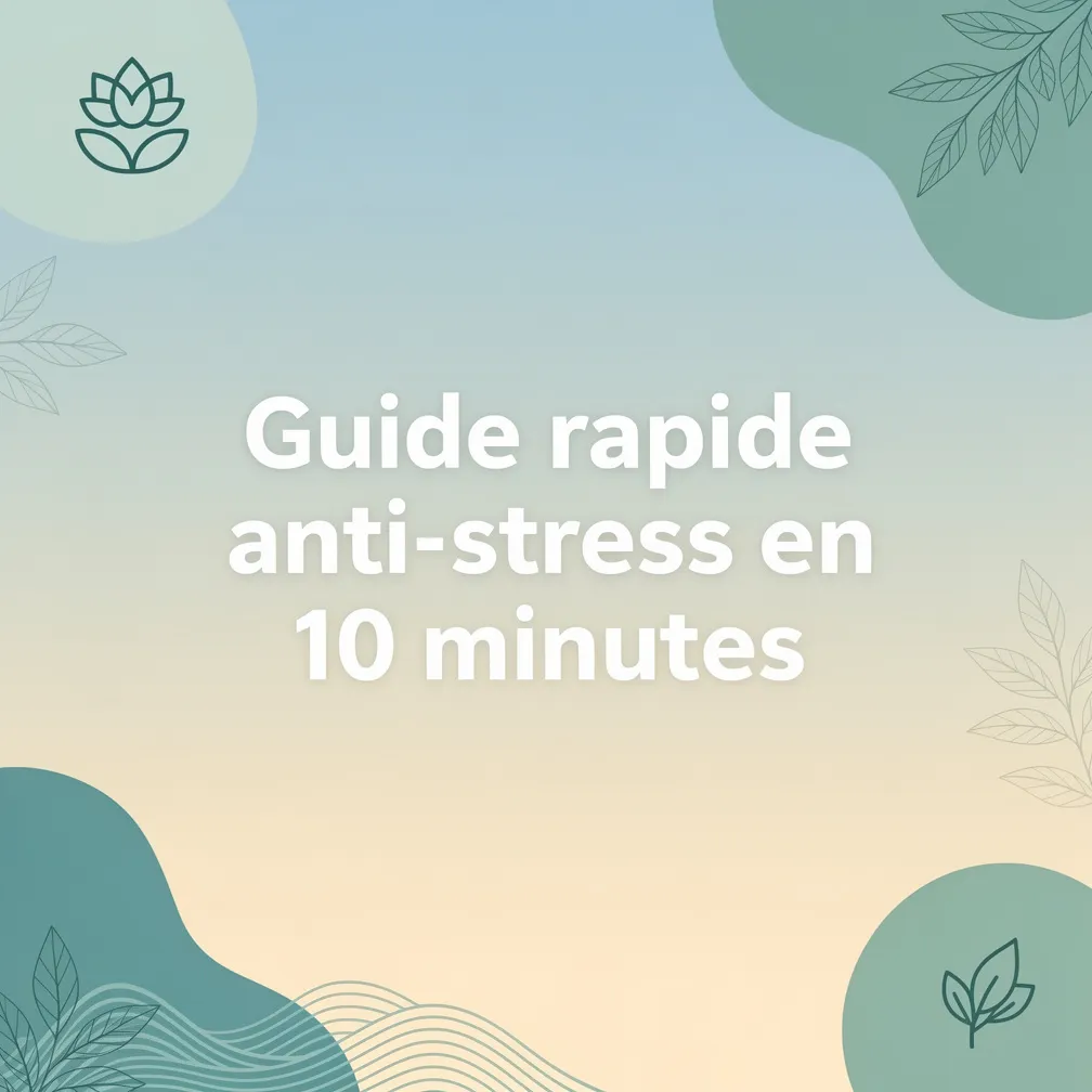 Guide rapide anti-stress en 10 minutes