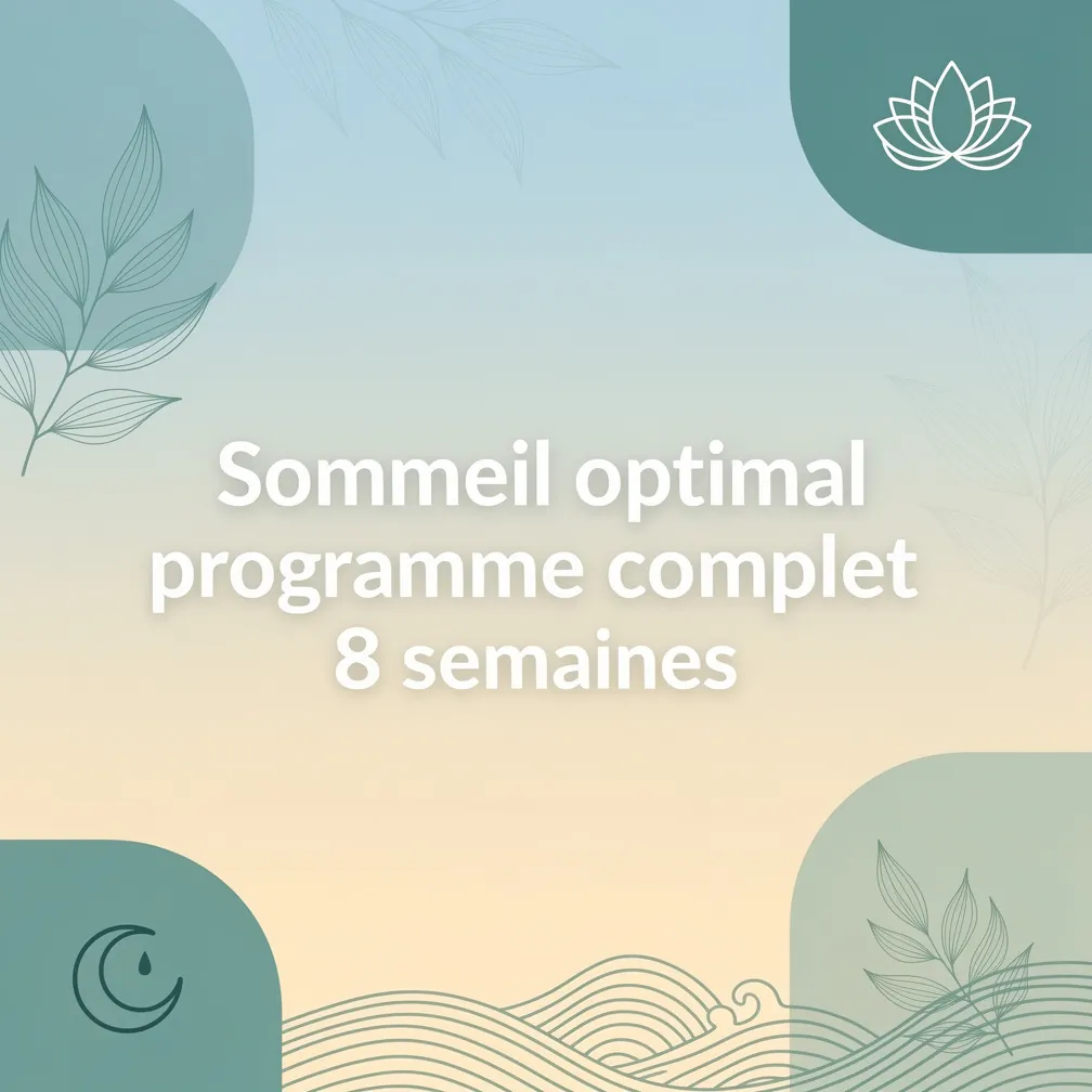Sommeil optimal — programme complet 8 semaines