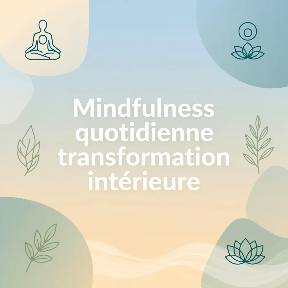 Mindfulness quotidienne — transformation intérieure
